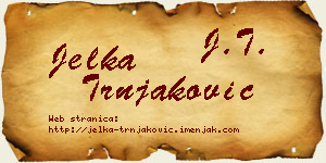 Jelka Trnjaković vizit kartica